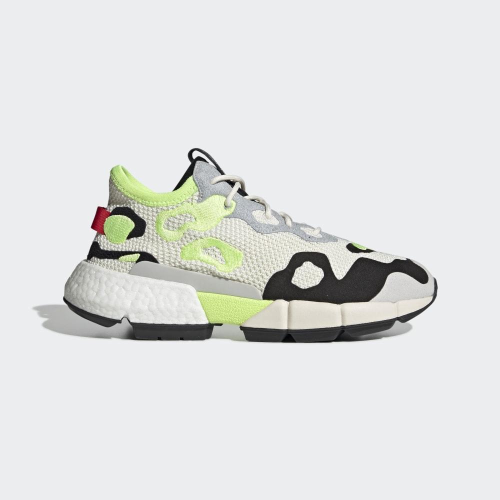 Adidas Men's POD-S3.2 ML Originals Shoes White/Black/Yellow Ireland EE6439